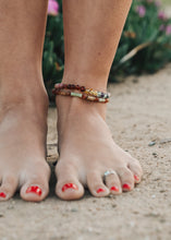 Load image into Gallery viewer, Raw Baltic Sea Amber + Stone Rainbow || Anklet • Bracelet