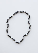 Load image into Gallery viewer, Raw Black Baltic Amber + Moonstone || Necklace