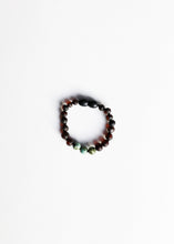 Load image into Gallery viewer, Raw Black Baltic Amber + Turquoise Jasper || Anklet or Bracelet