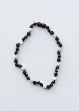 Load image into Gallery viewer, Raw Black Baltic Amber + Moonstone || Necklace