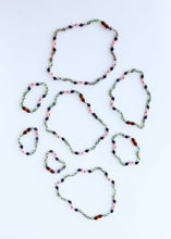 Load image into Gallery viewer, Fluorite + Lapis Lazuli + Rose Quartz || Gemstone Anklet or Bracelet
