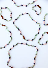 Load image into Gallery viewer, Fluorite + Lapis Lazuli + Rose Quartz || Gemstone Necklace