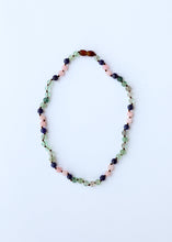 Load image into Gallery viewer, Fluorite + Lapis Lazuli + Rose Quartz || Gemstone Necklace