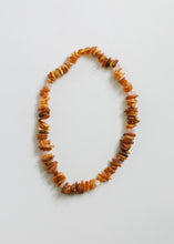 Load image into Gallery viewer, Pet Necklace: Raw Baltic Amber + Raw Rose Quartz