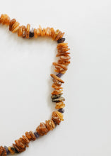 Load image into Gallery viewer, Pet Necklace: Raw Baltic Amber + Raw Amethyst