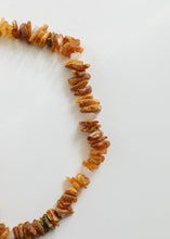 Load image into Gallery viewer, Pet Necklace: Raw Baltic Amber + Raw Rose Quartz