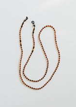 Load image into Gallery viewer, Baltic Sea Amber + Gemstone || Beaded Eyeglass Necklace - Natural Cognac