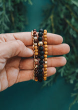 Load image into Gallery viewer, Dainty Golden Mookaite Jasper + 14K Gold Filled || Beaded Stretch Bracelet