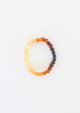 Load image into Gallery viewer, Natural Turquoise + Ombre + Raw Amber with Rose Quartz || Adult Bracelet Set
