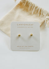 Load image into Gallery viewer, 18K Gold Vermeil Ball Earrings || 6mm || Everyday + Simple Stud