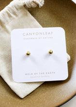Load image into Gallery viewer, 18K Gold Vermeil Ball Earrings || 6mm || Everyday + Simple Stud