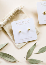 Load image into Gallery viewer, 18K Gold Vermeil Ball Earrings || 6mm || Everyday + Simple Stud