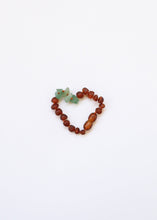 Load image into Gallery viewer, Raw Cognac Baltic Amber + Raw Aventurine || Anklet or Bracelet