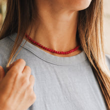 Load image into Gallery viewer, Pink Jade + 14k Gold Filled Toggle || Gemstone Necklace