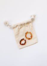 Load image into Gallery viewer, Raw Honey Baltic Amber + 14K Gold Filled || Beaded Stretch Ring