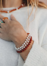 Load image into Gallery viewer, Red Jasper : 14k Gold Filled Sun + Moon || Stretch Bracelets