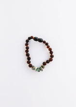 Load image into Gallery viewer, Raw Black Baltic Amber + Raw Turquoise Jasper || Anklet or Bracelet