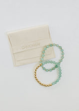 Load image into Gallery viewer, Aventurine Gemstone + 14K Gold Filled || Beaded Stretch Bracelets