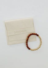 Load image into Gallery viewer, Red Jasper : 14k Gold Filled Sun + Moon || Stretch Bracelets