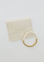 Load image into Gallery viewer, Pearl : 14k Gold Filled Sun + Moon || Stretch Bracelets
