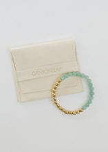 Load image into Gallery viewer, Aventurine Gemstone + 14K Gold Filled || Beaded Stretch Bracelets
