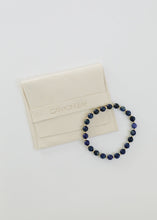 Load image into Gallery viewer, Lapis Lazuli : 14k Gold Filled Beaded Sun + Moon || Stretch Bracelets