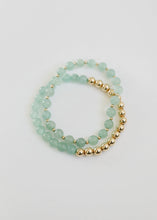 Load image into Gallery viewer, Aventurine Gemstone + 14K Gold Filled || Beaded Stretch Bracelets