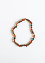 Load image into Gallery viewer, Hazelwood || Raw Cognac Baltic Amber + Malachite || Necklace