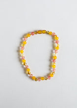 Load image into Gallery viewer, Polished Honey Baltic Amber + Honeysuckle Gemstones || Necklace