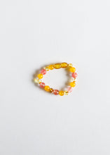 Load image into Gallery viewer, Polished Honey Baltic Amber + Honeysuckle Gemstones || Anklet or Bracelet