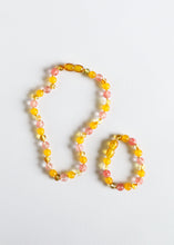 Load image into Gallery viewer, Polished Honey Baltic Amber + Honeysuckle Gemstones || Necklace