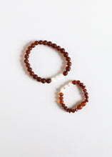 Load image into Gallery viewer, Raw Cognac Baltic Amber + Moonstone || Bracelet Set