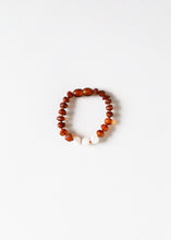 Load image into Gallery viewer, Raw Cognac Baltic Amber + Moonstone || Anklet • Bracelet