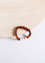 Load image into Gallery viewer, Raw Cognac Baltic Amber + Moonstone || Anklet • Bracelet