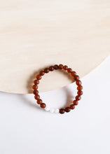 Load image into Gallery viewer, Raw Cognac Baltic Amber + Moonstone || Adult Bracelet