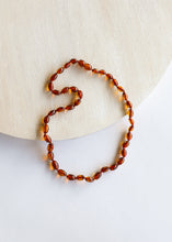 Load image into Gallery viewer, Polished Cognac Baltic Amber || Classic || Necklace