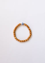 Load image into Gallery viewer, Cypress Wood || 14K Gold Filled + Vintage Flowers || Beaded Bracelet