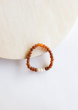 Load image into Gallery viewer, Raw Cognac Baltic Amber + Pearls || Adult Bracelet