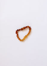 Load image into Gallery viewer, Raw Baltic Amber + Sunflower || Anklet or Bracelet