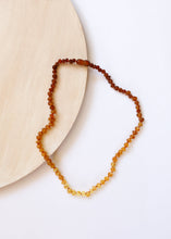 Load image into Gallery viewer, Raw Baltic Amber + Sunflower || Necklace ||