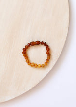 Load image into Gallery viewer, Raw Baltic Amber + Sunflower || Anklet or Bracelet