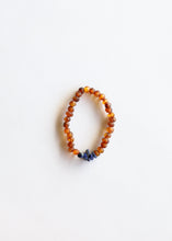 Load image into Gallery viewer, Raw Cognac Baltic Amber + Lapis Lazuli || Bracelet Set