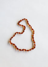 Load image into Gallery viewer, Polished Cognac Baltic Amber || Classic || Necklace