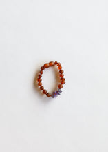 Load image into Gallery viewer, Raw Cognac Baltic Amber + Raw Amethyst || Bracelet Set