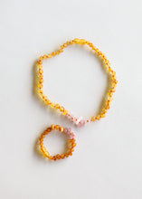 Load image into Gallery viewer, Raw Honey Baltic Amber + Raw Rose Quartz || Kids Set