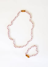 Load image into Gallery viewer, Pure Gemstone + Natural Rose Quartz || Beaded Necklace
