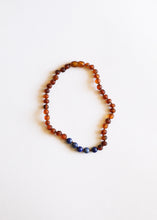 Load image into Gallery viewer, Raw Cognac Baltic Amber + Lapis || Necklace Set
