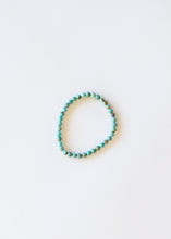 Load image into Gallery viewer, Natural Turquoise + Ombre + Raw Amber with Rose Quartz || Adult Bracelet Set