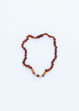 Load image into Gallery viewer, Raw Cognac Baltic Amber + Mookaite Jasper || Necklace