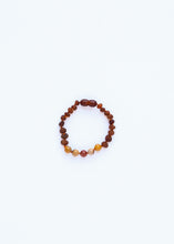 Load image into Gallery viewer, Raw Cognac Baltic Amber + Mookaite Jasper || Anklet or Bracelet